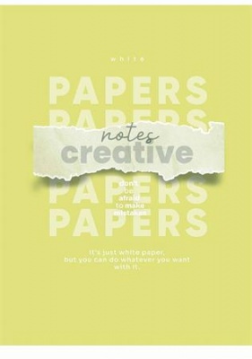 Füzet, tűzött, A4, vonalas, 80 lap, SHKOLYARYK "Notes Creative", vegyes